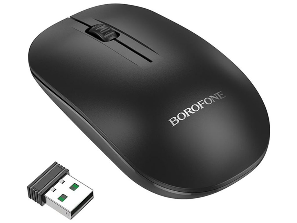 Wireless Мышь Borofone BG14 Planet 2.4G + Bluetooth Цвет Черный