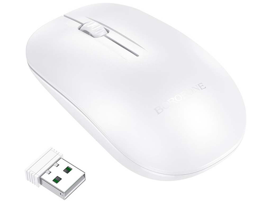 Бездротова Миша Borofone BG14 Planet 2.4G + Bluetooth Колір Білий