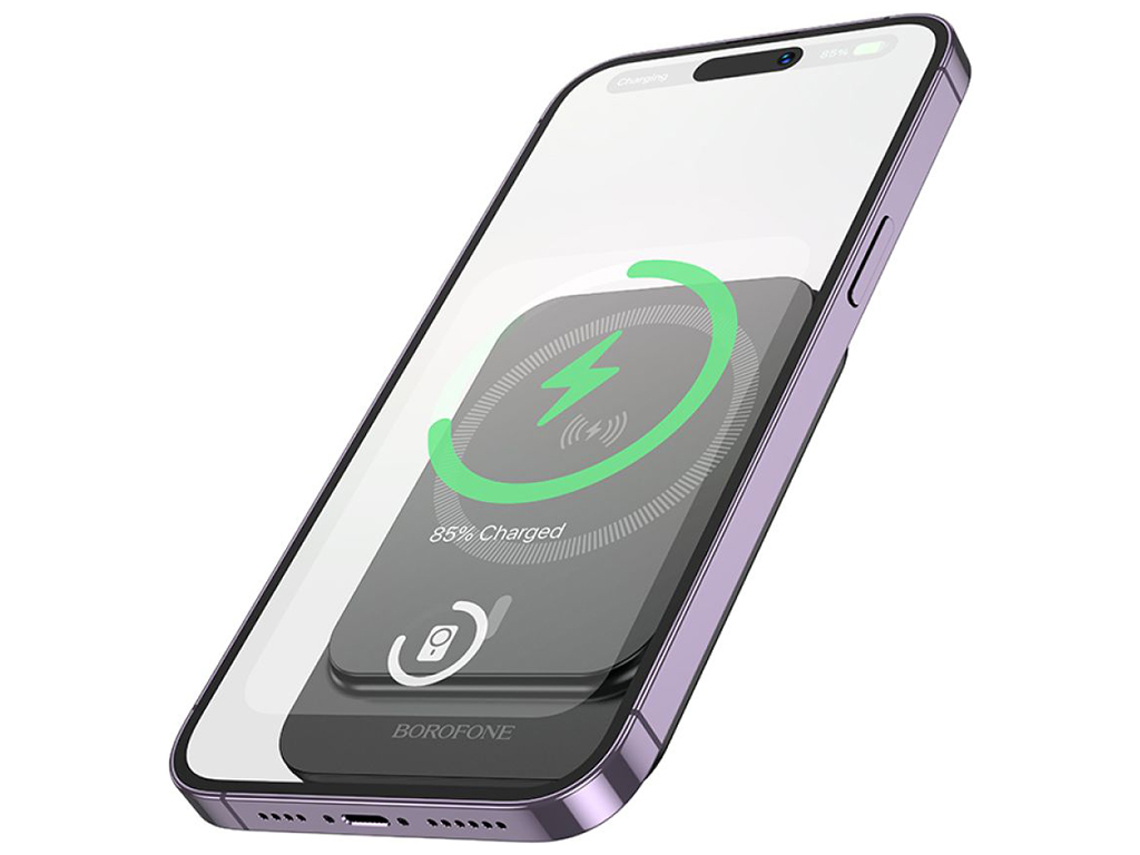 Універсальна мобільна батарея Power Bank Borofone BJ63 Nimble PD20W magnetic 5000mAh Колір Чорний