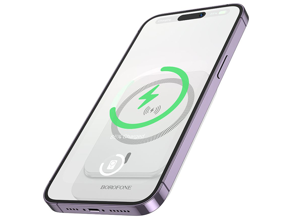 Універсальна мобільна батарея Power Bank Borofone BJ63 Nimble PD20W magnetic 5000mAh Колір Бiлий