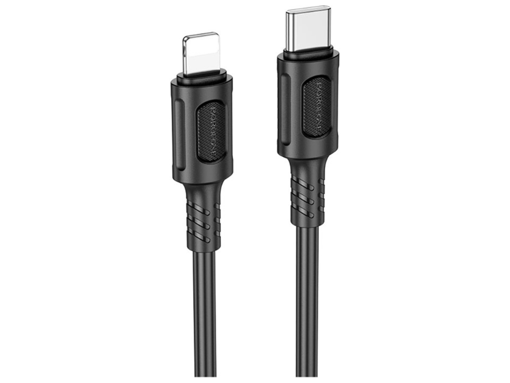 Кабель USB Borofone BX111 PD27W Type-C to Lightning Колір Чорний