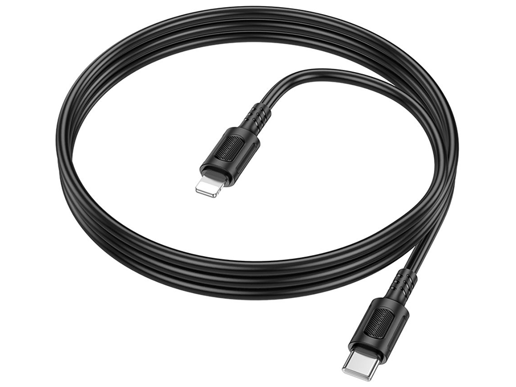 Кабель USB Borofone BX111 PD27W Type-C to Lightning Колір Чорний