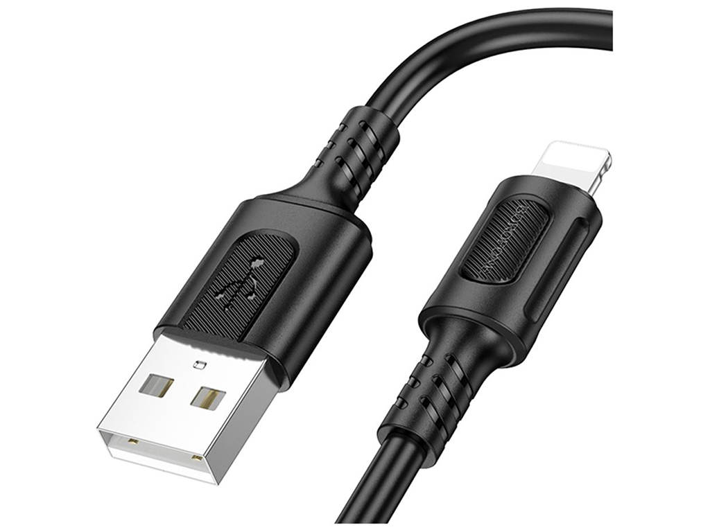 Кабель USB Borofone BX111 Lightning 2.4A Колір Чорний
