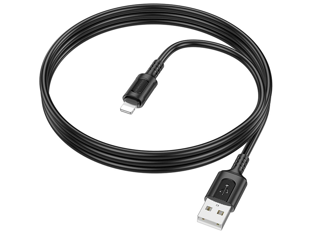 Кабель USB Borofone BX111 Lightning 2.4A Колір Чорний