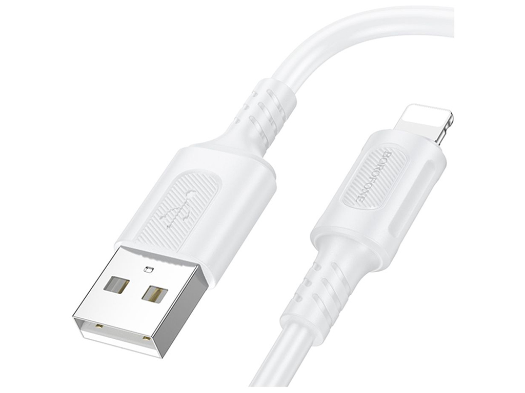 Кабель USB Borofone BX111 Lightning 2.4A Колір Білий