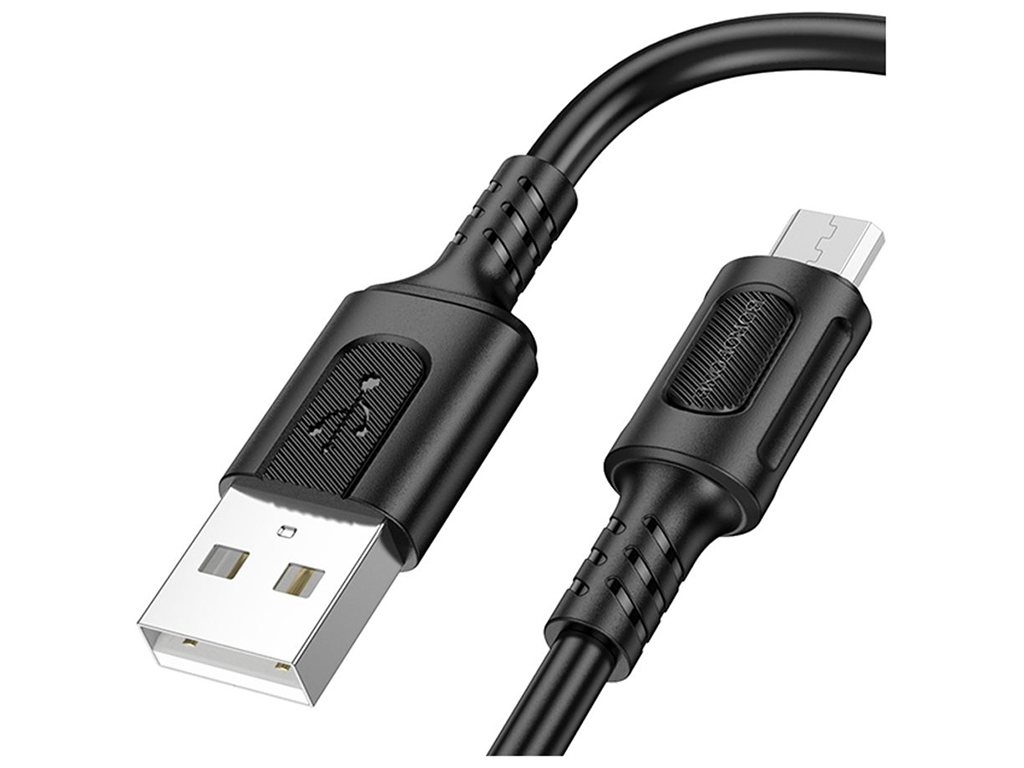 Кабель USB Borofone BX111 мicro 2.4A Цвет Черный