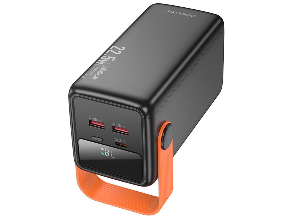 Универсальная мобильная батарея Power Bank Borofone BJ66B Magnifico 22.5W+PD20 60000mAh, цвет черный