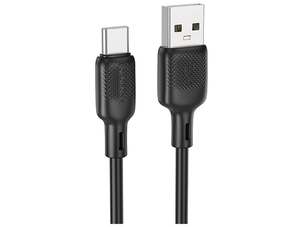Кабель USB Borofone BX113 Silicone Type-C 3A, 2м, колір чорний