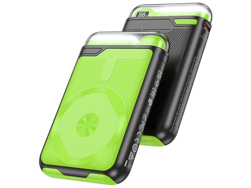Універсальна мобільна батарея Borofone BJ69 Skillful PD20W magnetic, night light 10000mAh Чорний