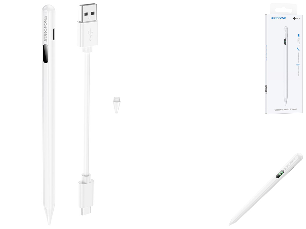 Стилус Borofone BG101 Active Capacitive Pen (iPad) Цвет Белый