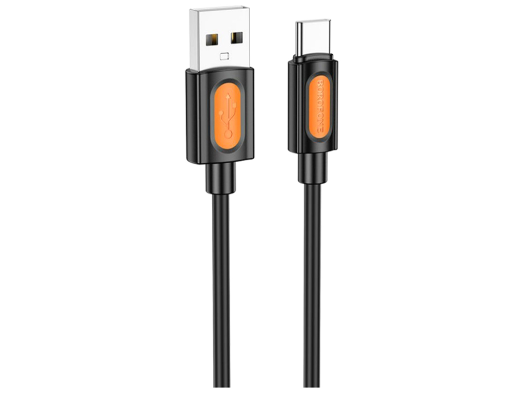 Кабель USB Borofone BX114 Silicone Type-C 3A, 1м, колір чорний