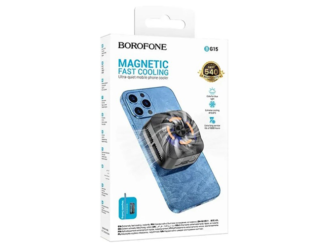 Магнитный радиатор Для Смартфона Borofone BG15, цвет черный