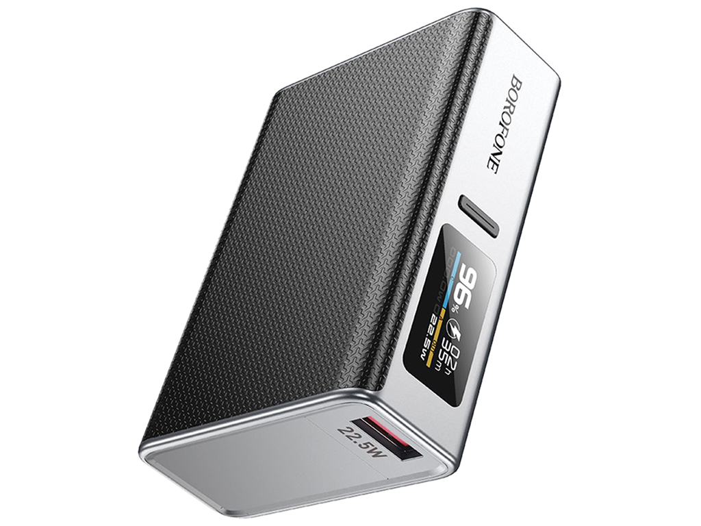 Універсальна мобільна батарея Power Bank Borofone BJ72 Energy 22.5W+PD20W 10000mAh, колір сірий
