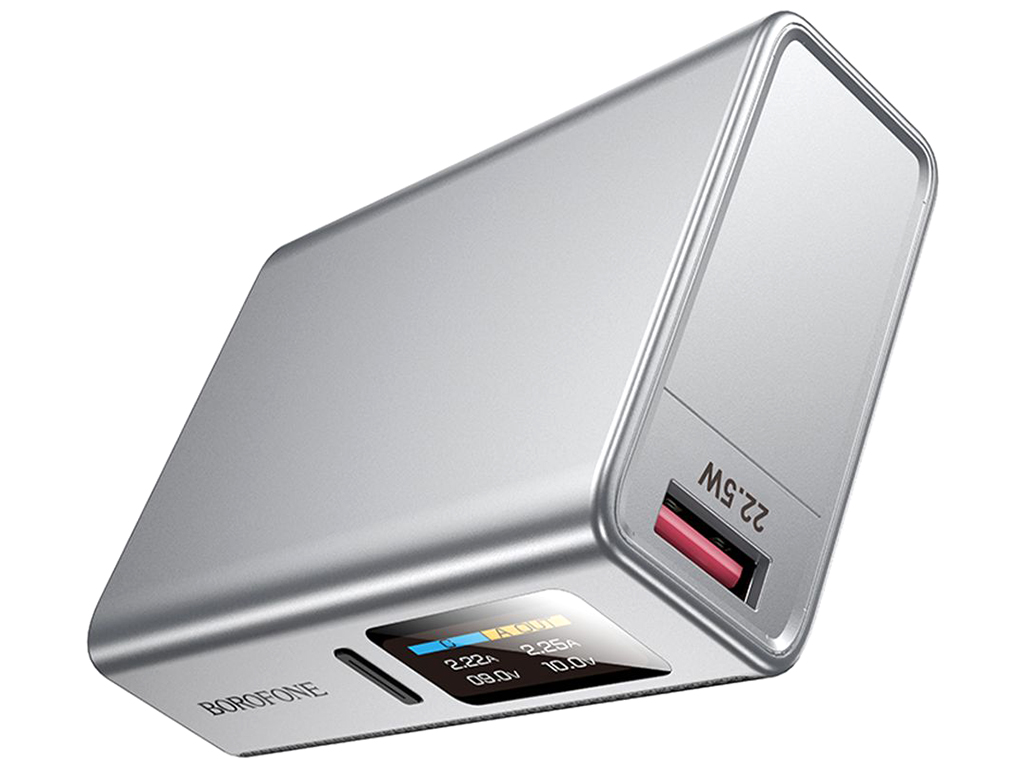 Універсальна мобільна батарея Power Bank Borofone BJ72 Energy 22.5W+PD20W 10000mAh, колір сірий