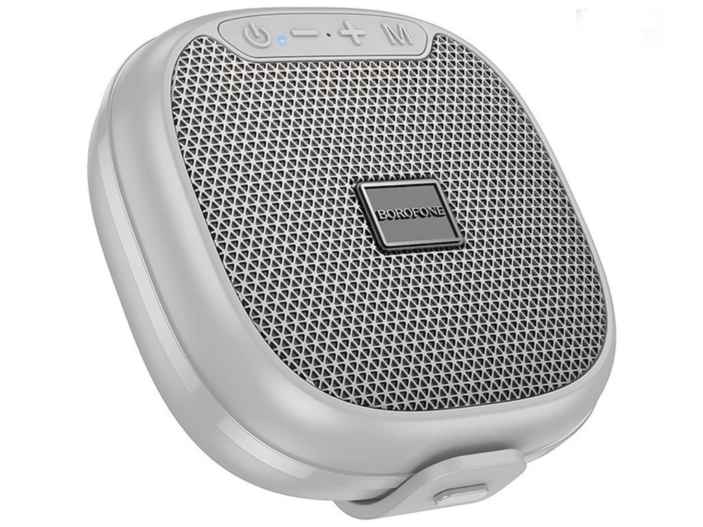 Колонка Borofone BR47, 5Вт, Bluetooth 5.4, 500mAh, Type-C, пластик, 107×102×41мм, цвет серый