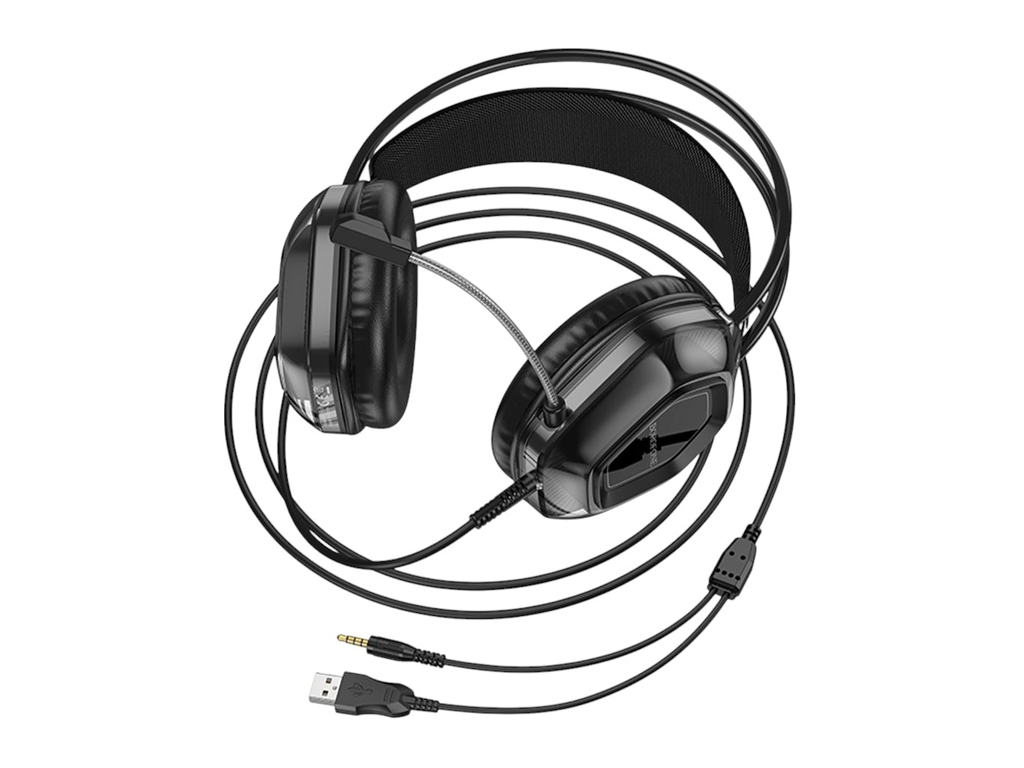 Игровые наушники Borofone BO110 Fight, черный