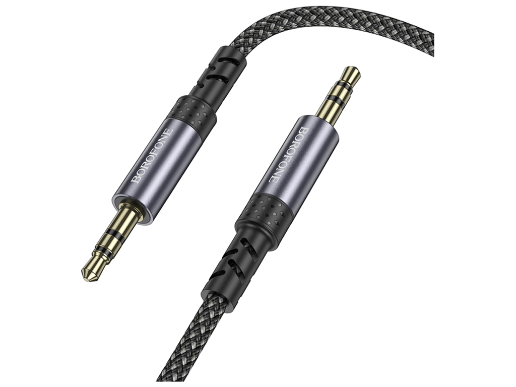 Кабель Aux Borofone BL24, 1м, цвет серый
