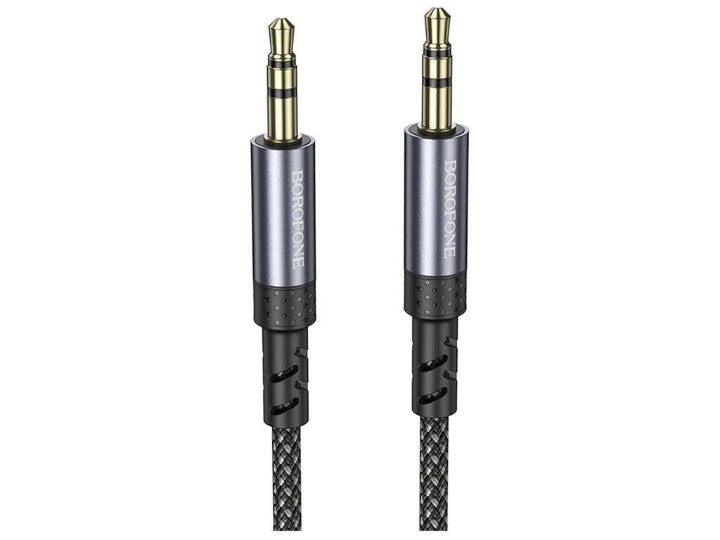 Кабель Aux Borofone BL24, 1м, цвет серый