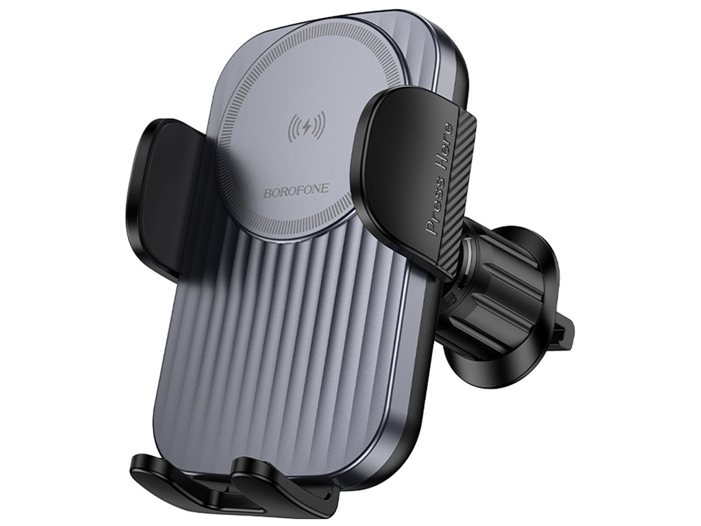 Автодержатель Borofone BH221 Wireless 15W Цвет Серый