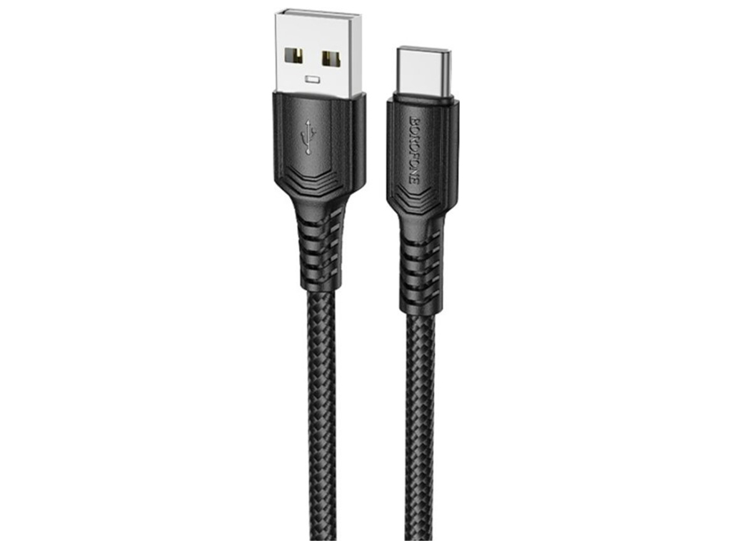 Кабель USB Borofone BX116 Type-C 3A, 1м, колір чорний