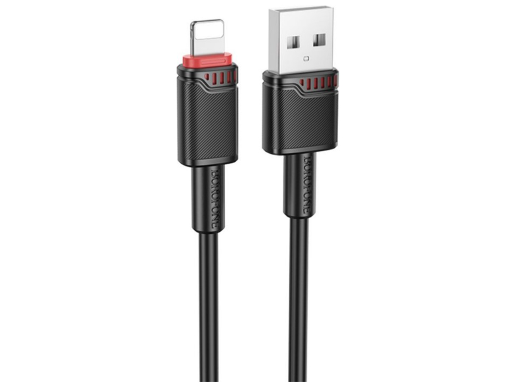 Кабель USB Borofone BX110 Lightning 2.4A, 1м, колір чорний