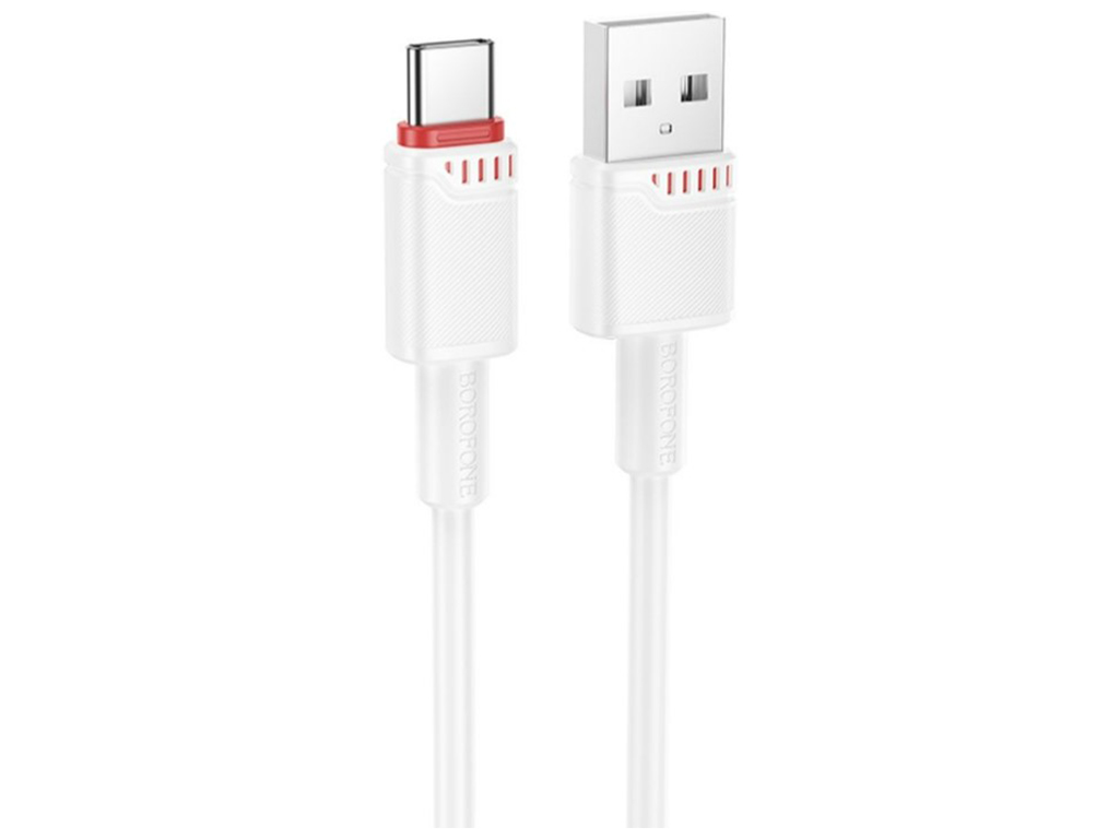 Кабель USB Borofone BX110 Type-C 3A, 1м, цвет белый