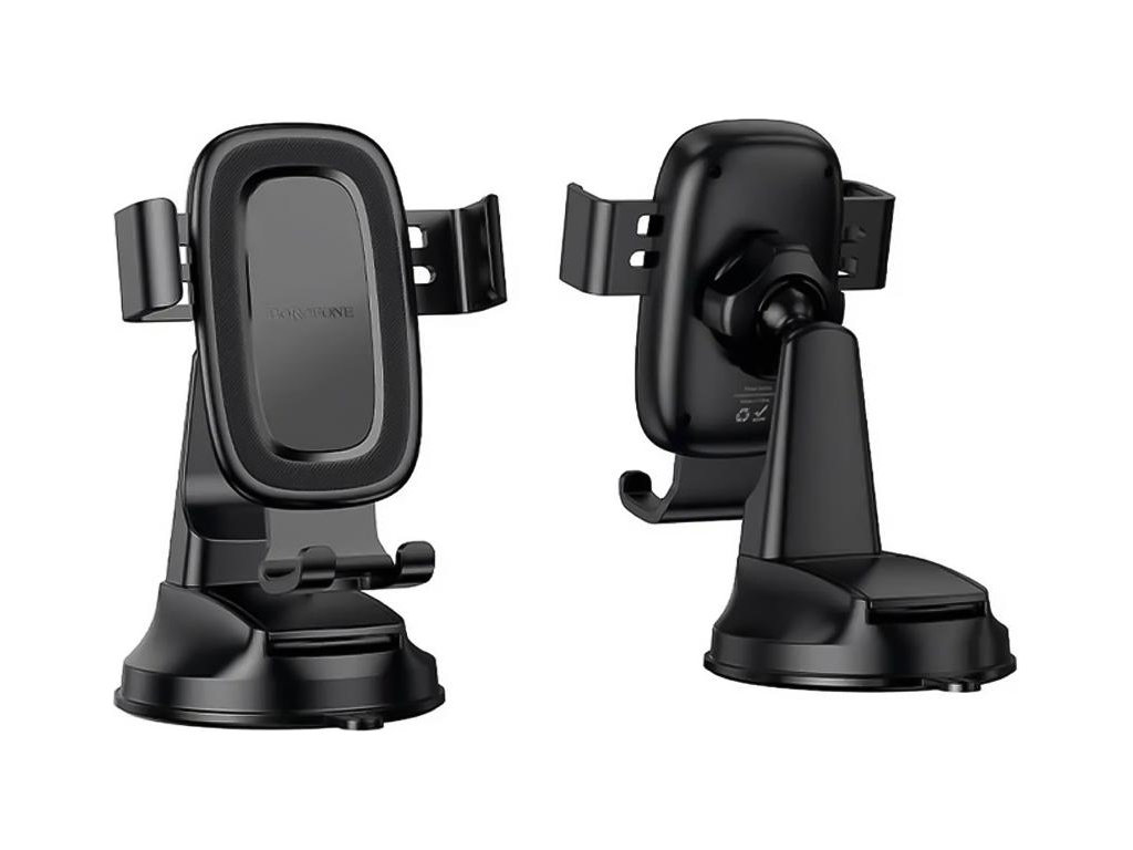Автодержатель Borofone BH130, для смартфона, диагональ 6,1–7,0 дюйма, пластик, силикон, цвет черный