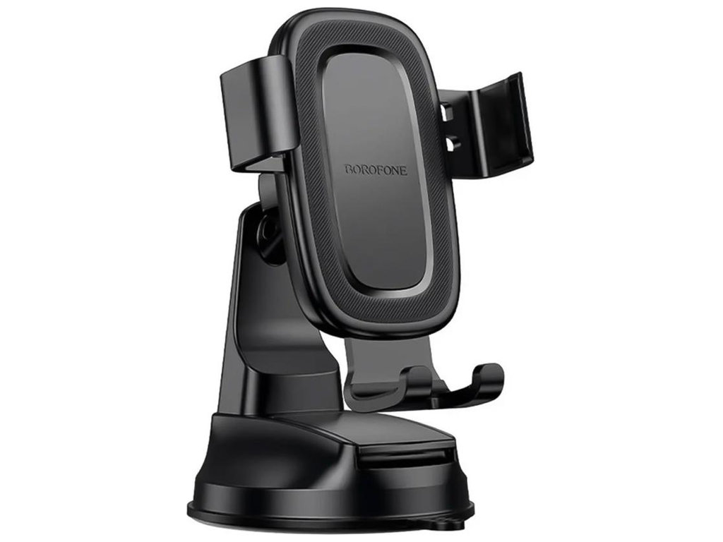 Автодержатель Borofone BH130, для смартфона, диагональ 6,1–7,0 дюйма, пластик, силикон, цвет черный