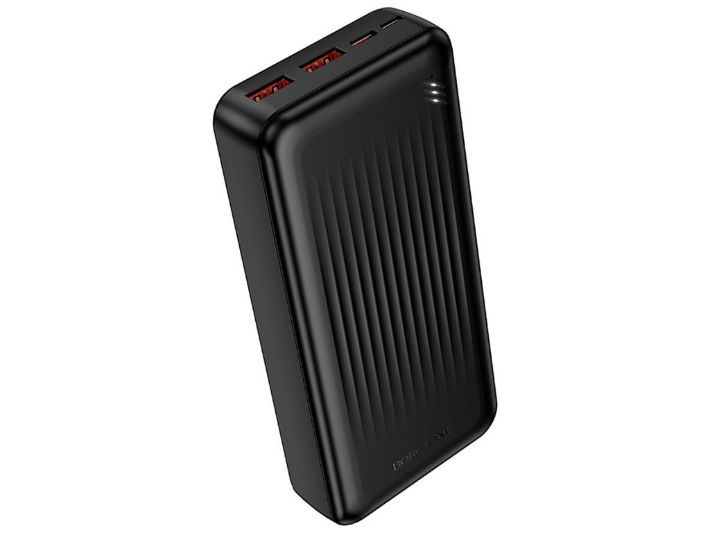 Power Bank Borofone BJ80A, 22.5W+PD20W, 20000mAh, литий-полимерный, ABS, поликарбонат, цвет черный