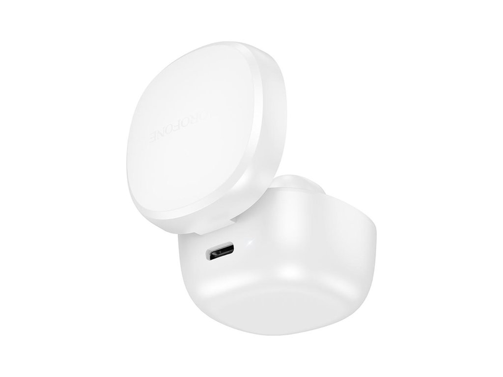 Блютуз стерео гарнитура Borofone BW97, bluetooth 5.4, сенсорное управление, 250mAh, цвет белый