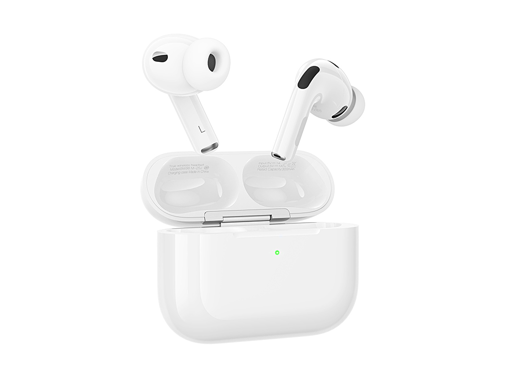 Бездротові навушники Hoco EQ33 Bluetooth 5.4 TWS, сенсор, чохол 300 мА·год, Type-C, чорні