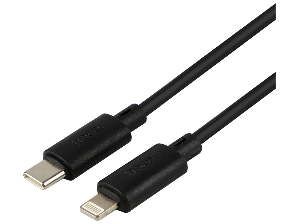 Сетевое зарядное устройство Hoco CS14A 1USB-C/1USB PD/QC 20W+Type-C to Lightning, Цвет Черный