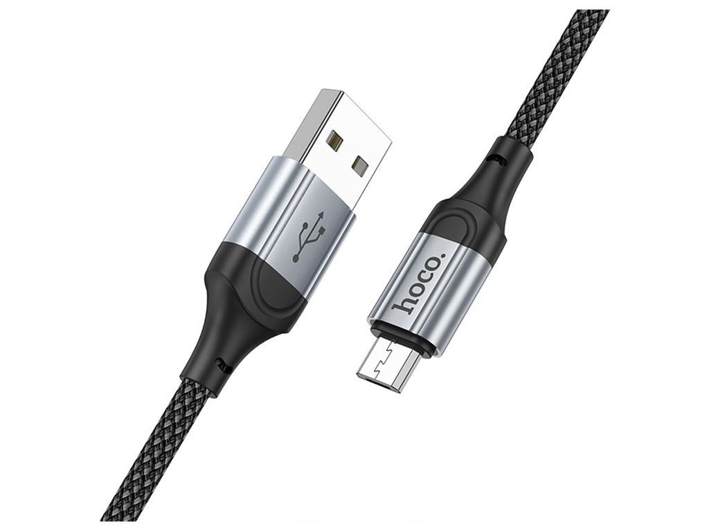Кабель USB Hoco X102 мicro 2.4A Колір Чорний