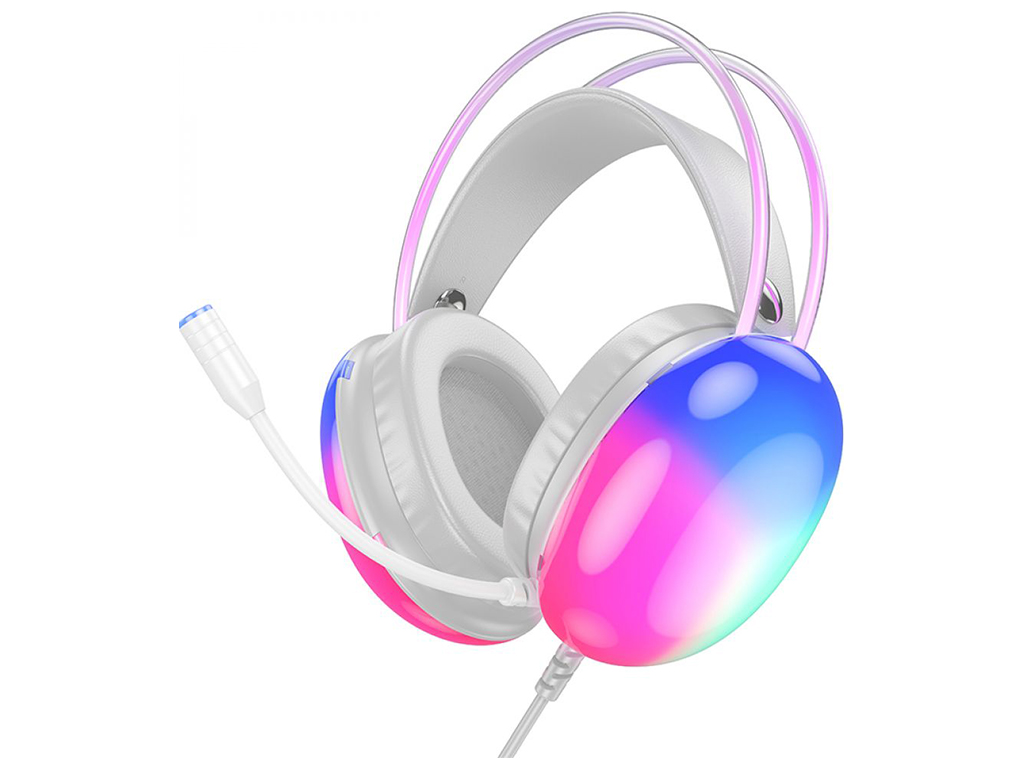 Игровые Наушники Hoco W109 Rich Цвет Белый