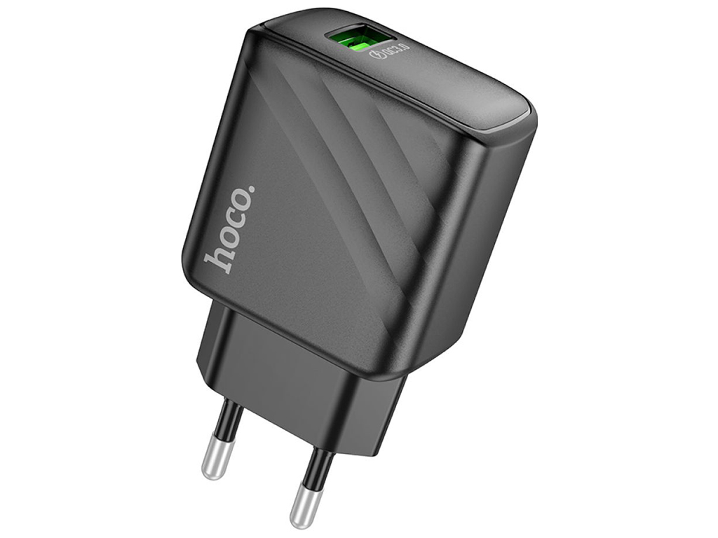Мережевий Зарядний Пристрій Hoco CS21A 1USB QC 18W Колір Чорний