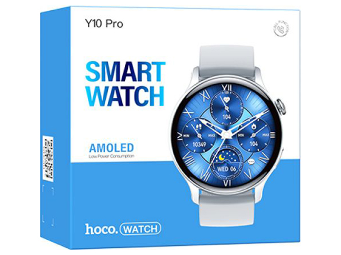 Смарт Часы Hoco Y10 Pro AMOLED Цвет Серебрянный
