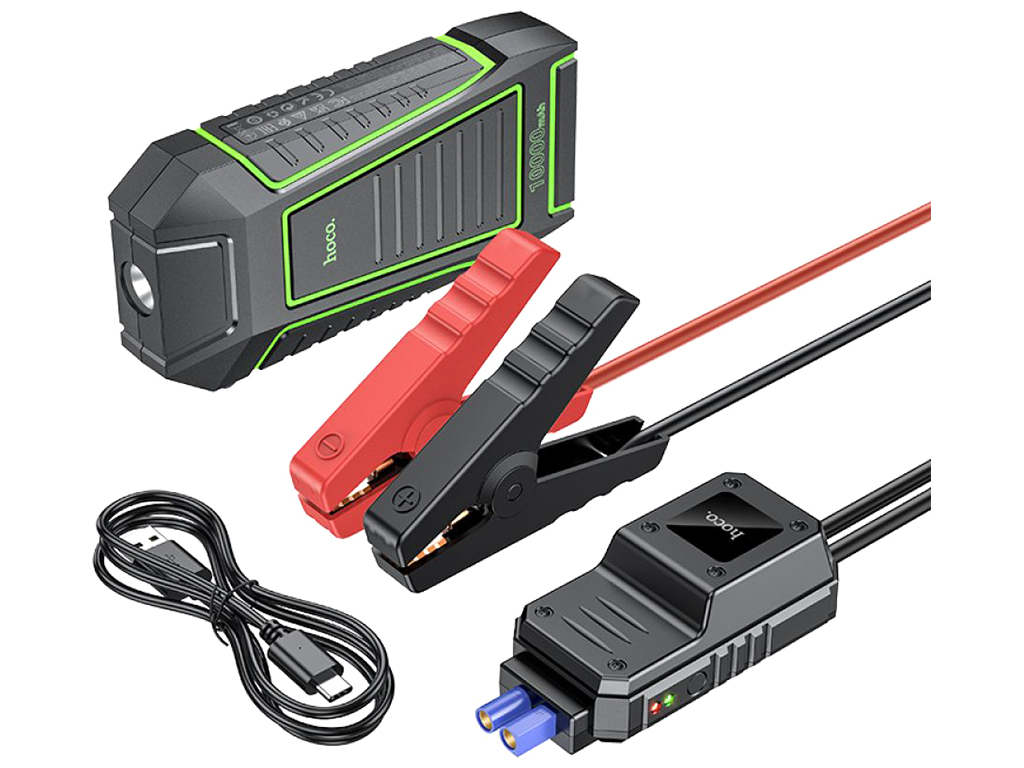Универсальная мобильная батарея Hoco QS1 Jump Starter/Power Bank(10000mAh), Цвет Черный
