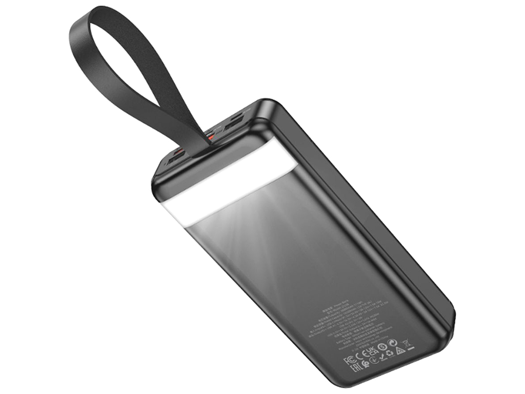 Універсальна мобільна батарея Power Bank Hoco J123B Element 22.5W+PD20W, 30000mAh, колір чорний
