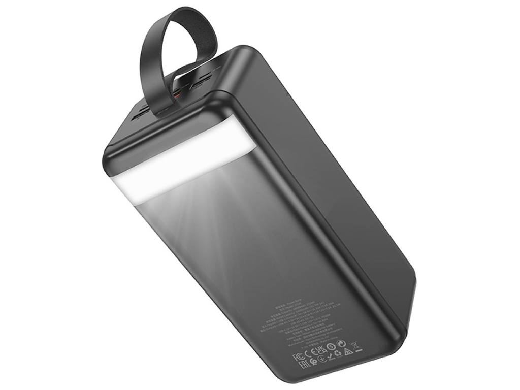 Універсальна мобільна батарея Hoco J123C Element 22.5W+PD20W with digital display 60000mAh Чорний