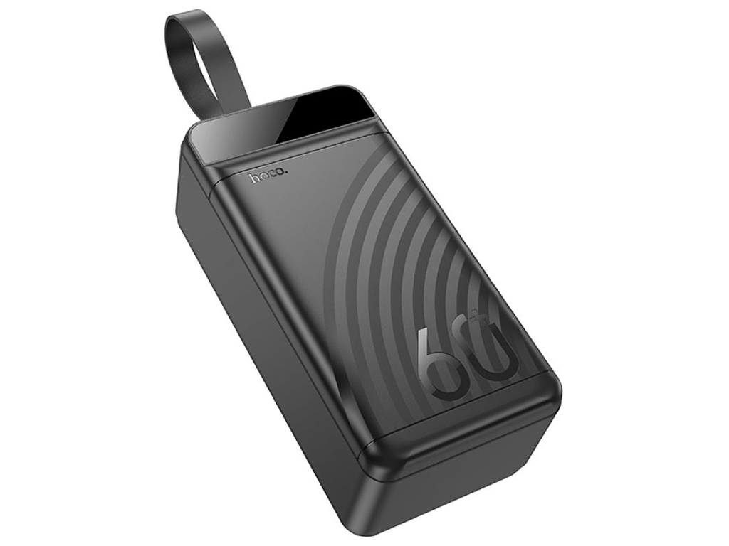 Універсальна мобільна батарея Hoco J123C Element 22.5W+PD20W with digital display 60000mAh Чорний
