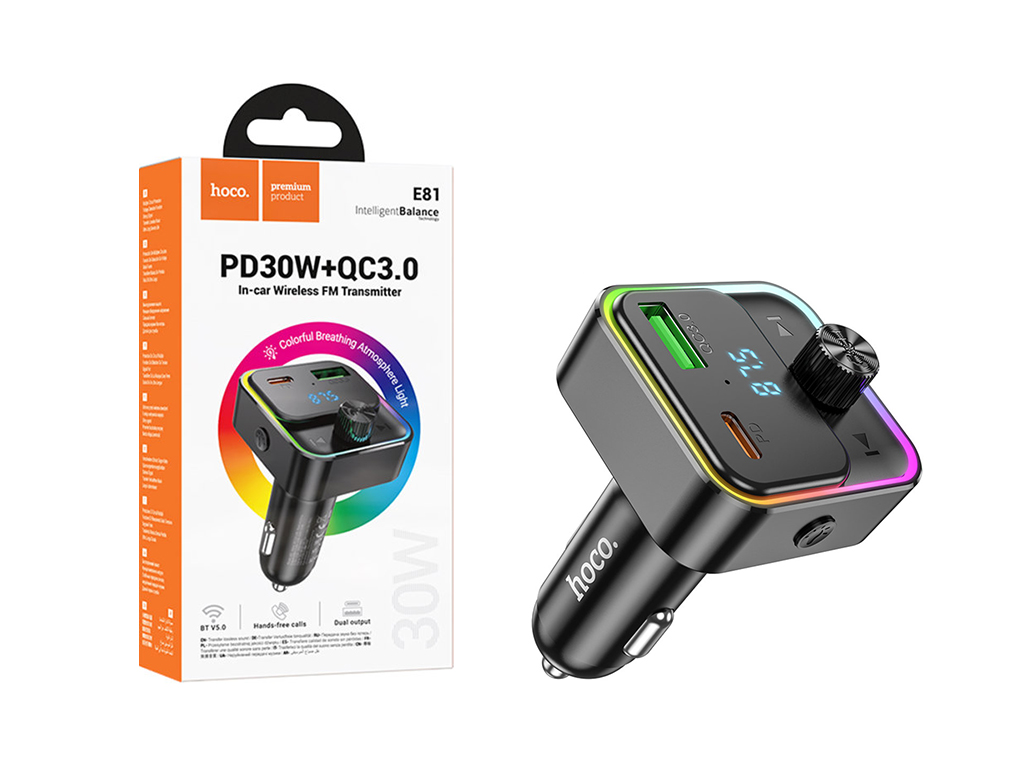 Модулятор Hoco E81 Fantasy PD30W+QC3.0 18W Total 30W, колір чорний