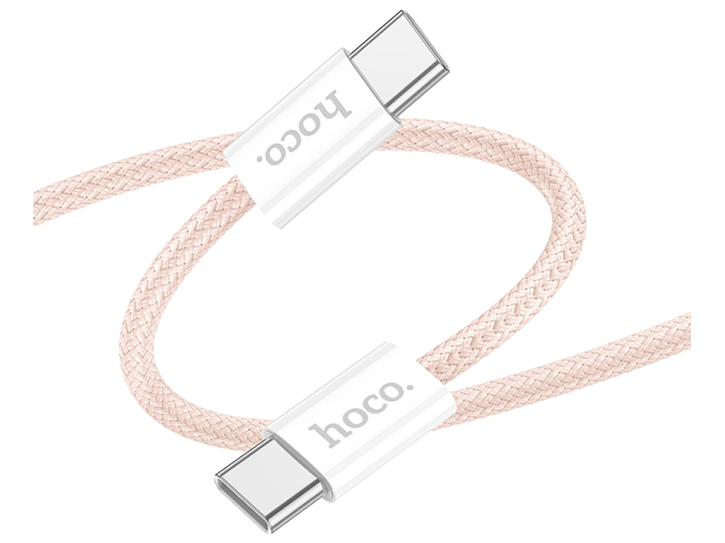 Кабель USB Hoco X104 Source 60W Type-C to Type-C Колір Рожевий
