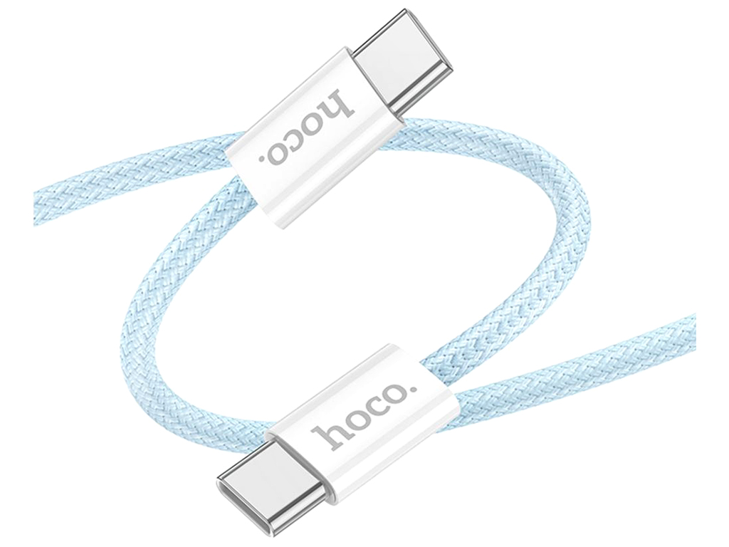 Кабель USB Hoco X104 Source 60W Type-C to Type-C 2м Колір Блакитний