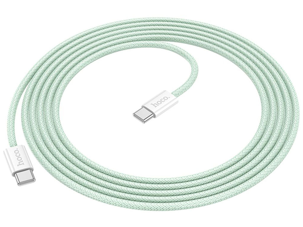 Кабель USB Hoco X104 Source 60W Type-C to Type-C 2м Цвет Зеленый