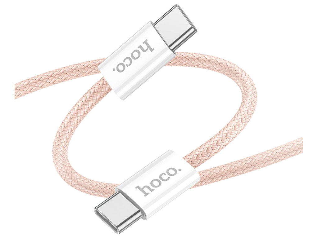 Кабель USB Hoco X104 Source 60W Type-C to Type-C 2м Колір Рожевий