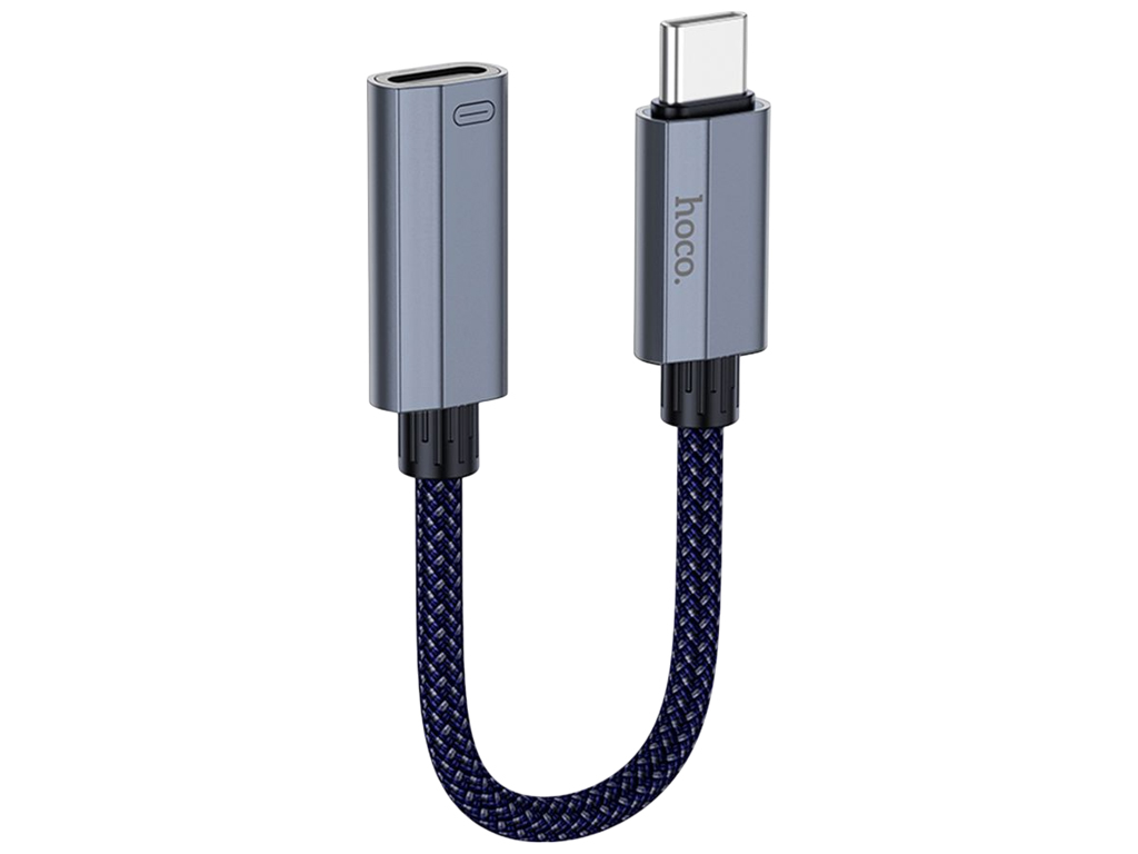 Перехідник Type-C to Lightning Hoco UA29A, кабель 0,15м, 80×140×15мм, темно-синій