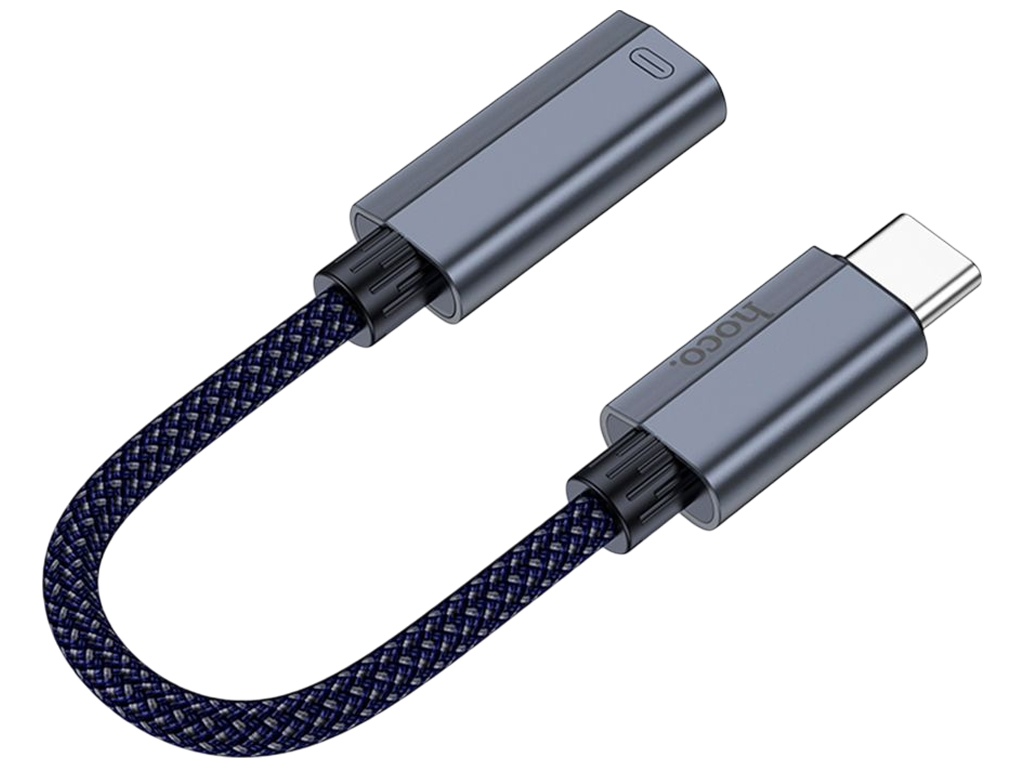 Перехідник Type-C to Lightning Hoco UA29A, кабель 0,15м, 80×140×15мм, темно-синій