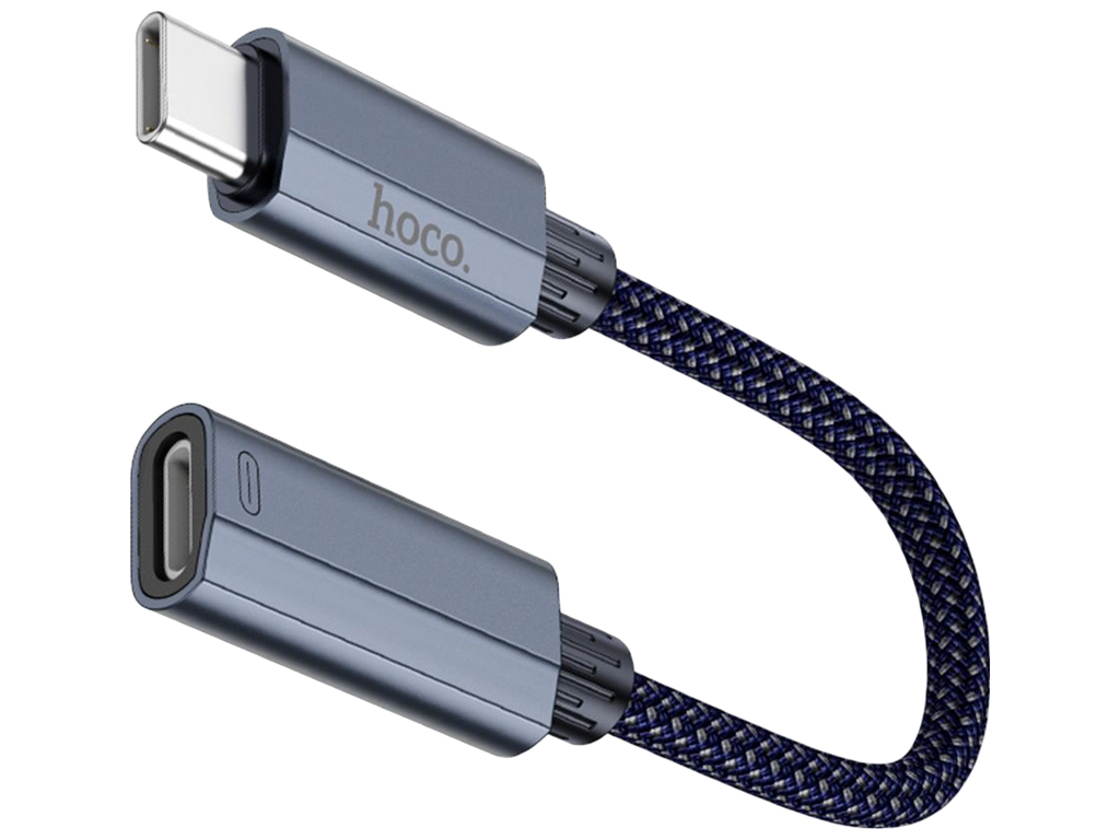 Перехідник Type-C to Lightning Hoco UA29A, кабель 0,15м, 80×140×15мм, темно-синій