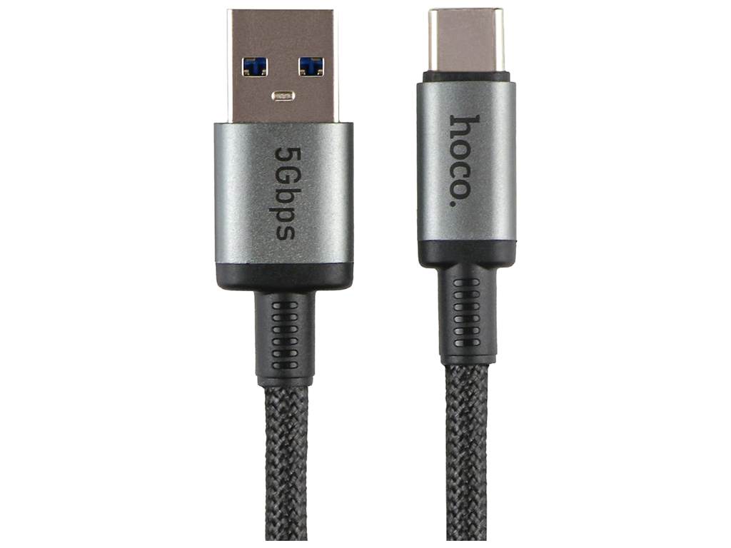 Кабель USB Hoco US10 Type-C to Type-C USB3.0/5GB 0.5м Колір Чорний
