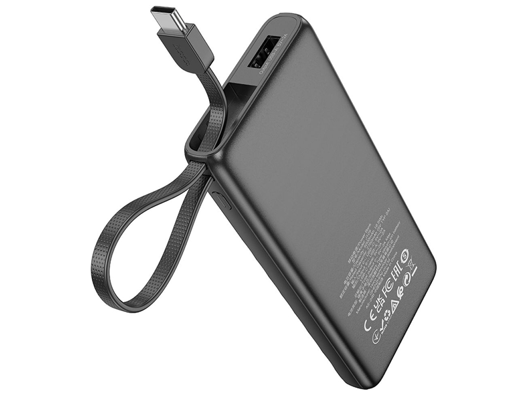 Power Bank Hoco J129 Nature with cable(USB-C) 5000mAh Цвет Черный